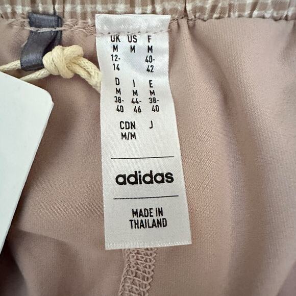 Adidas AEROREADY Skort Tan Gingham Built-In Shorts NWT Size Medium $90 Athletic - Picture 8 of 12